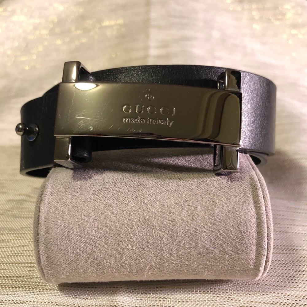 Authentic Gucci Women’s Black Leather Belt